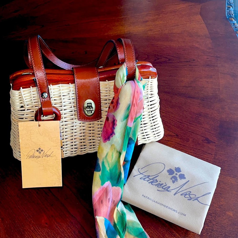Patrica Nash Spring Wicker Collection handbag